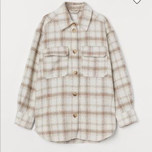 H&M plaid shirt jacket